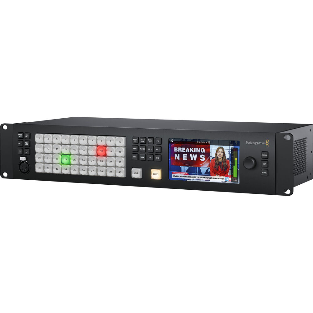 Powerful event switching with up to 16-Multiview Monitoring Windows and a visual switcher and parameter palettes for making quick adjustments.