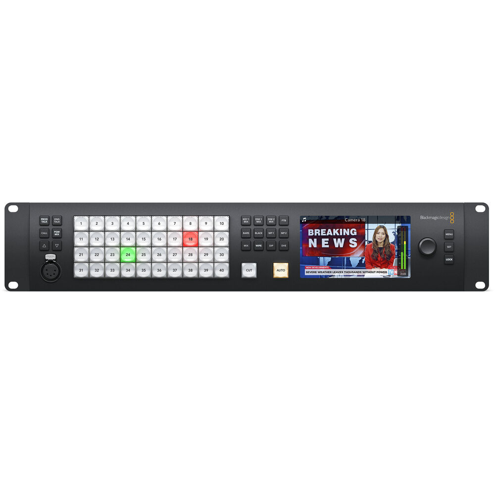 Powerful event switching with up to 16-Multiview Monitoring Windows and a visual switcher and parameter palettes for making quick adjustments.