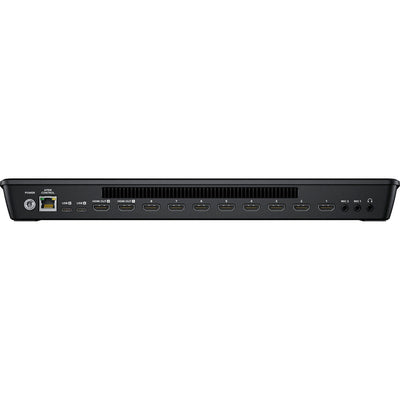 The ATEM Mini Extreme is an 8-input live production switcher for live streaming. It has an integrated control panel and advanced broadcast features.
