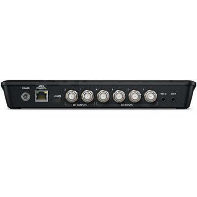Stream professional events to YouTube, Facebook and Twitch. Portable solution for on-location live production that connects high-end cameras and recorders.