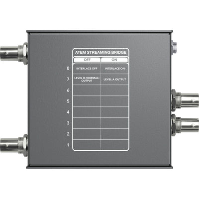 Blackmagic Design ATEM Streaming Bridge allows you to convert the IP signal from any ATEM Mini Pro streaming switcher into SDI and HDMI video. Shop online.