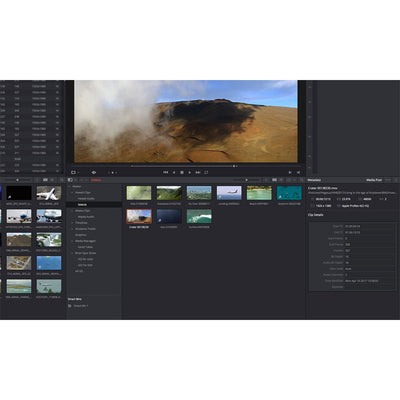 Blackmagic Design DaVinci Resolve Studio activation card for unlocking full professional editing software.