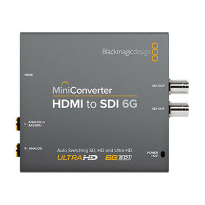 Blackmagic Broadcast Accessory brings an advanced solution to convert HDMI consumer devices to broadcast quality SD, HD, 3G, or 6G-SDI.