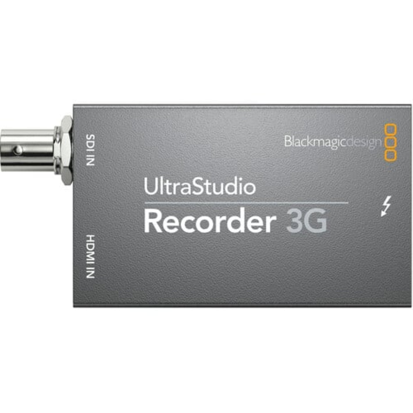Blackmagic Design UltraStudio 3G Recorder lets you capture or stream video from your camera, or SDI or HDMI source via the Thunderbolt connection of your PC.