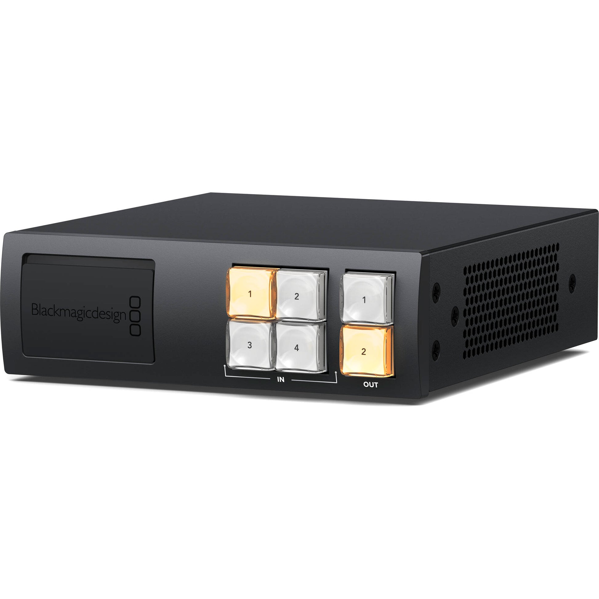 Route multiple SD, HD, and Ultra HD signals simultaneously with the Blackmagic Videohub Mini’s 12G-SDI connections, supporting any format up to 2160p60.