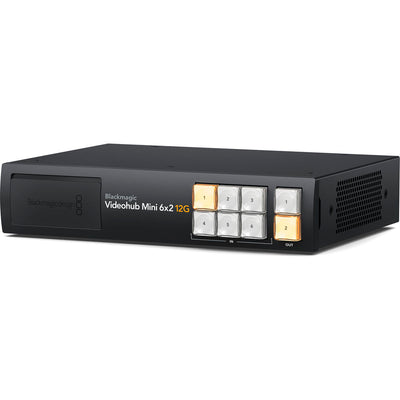 Stream SDI video directly to Zoom, OBS, or Teams with the Blackmagic Videohub Mini's built-in USB-C webcam output, perfect for high-quality live streaming.