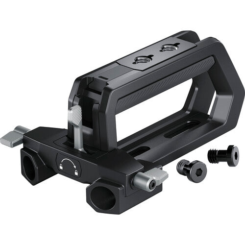 Blackmagic URSA Cine Top Handle for secure handheld and low-angle camera operation.