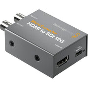 Blackmagic Design Micro Converter HDMI to SDI 12G with power supply for professional 4K SDI output.