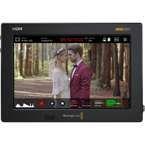 Blackmagic Design Video Assist 7-Inch 12G-SDI/HDMI HDR monitor and recorder for professional 4K video workflows.