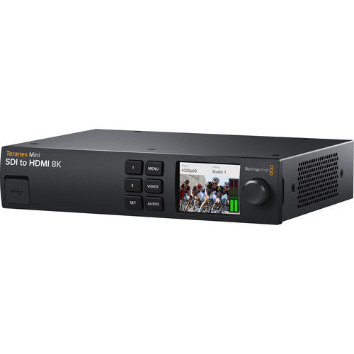 Blackmagic Design Teranex Mini SDI to HDMI 8K Converter and Monitoring Solution for professional 8K colour-accurate video monitoring.