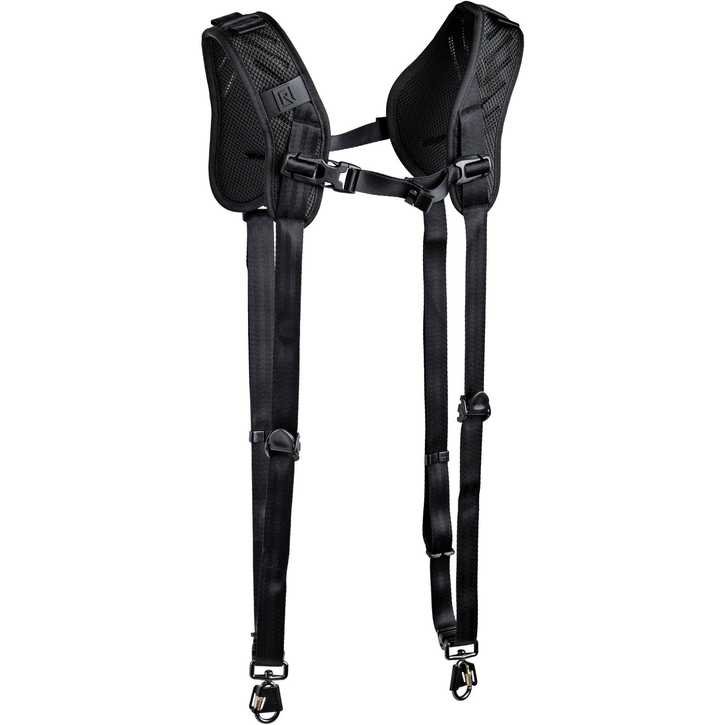 Black harness on a white background