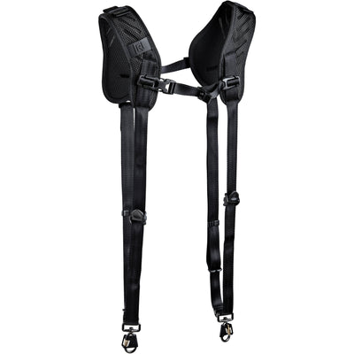 Black harness on a white background