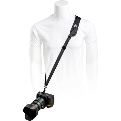 BlackRapid Metro Camera Sling in black, lightweight cross-body strap for mirrorless, DSLR, GoPro and 360 cameras.
