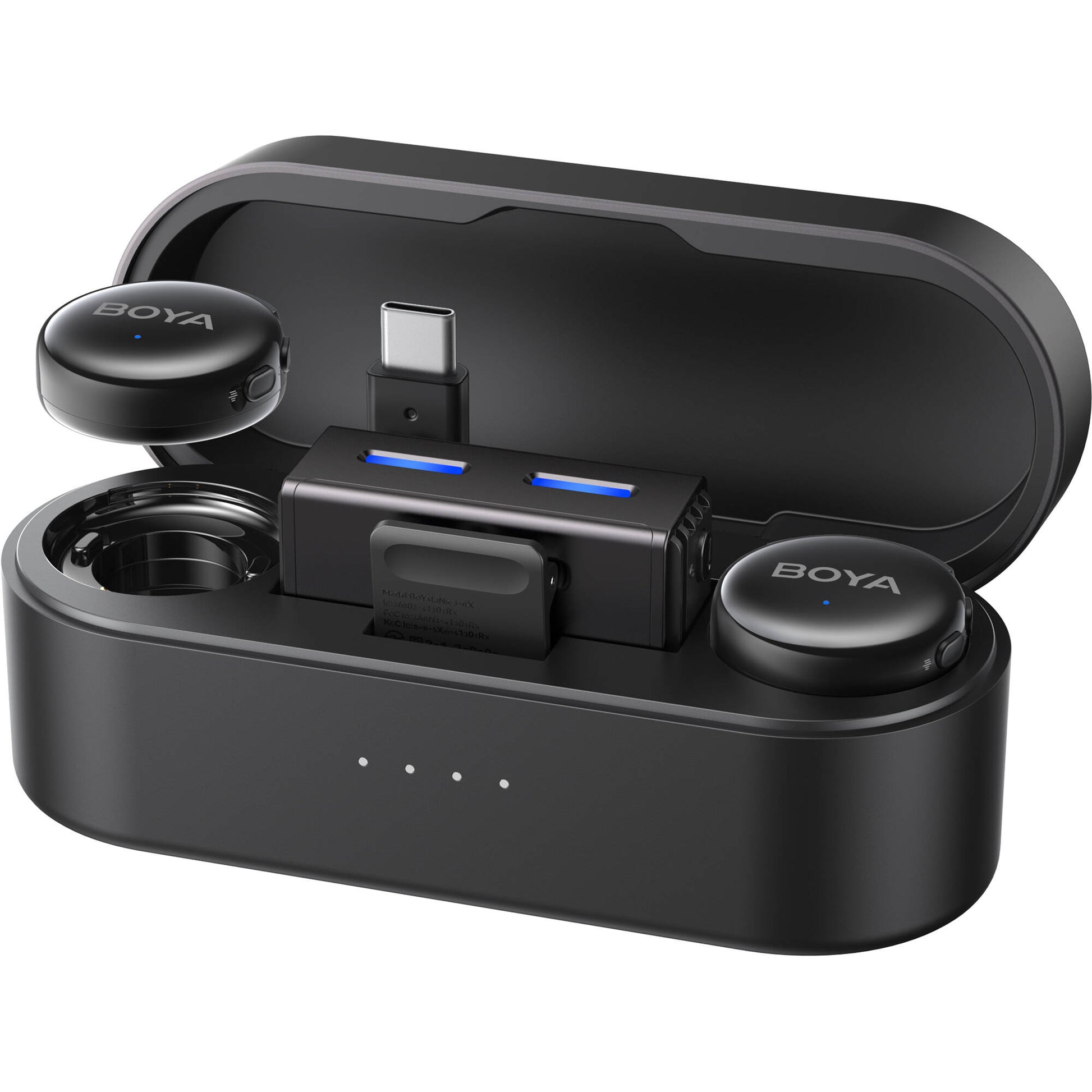 Boyalink 3 wireless microphone with AI noise cancellation and long battery life.
