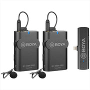 The Boya BY-WM4 Pro-K4 Wireless Microphone System for iOS is specially designed for videographers on a limited budget or any video hobbyists.