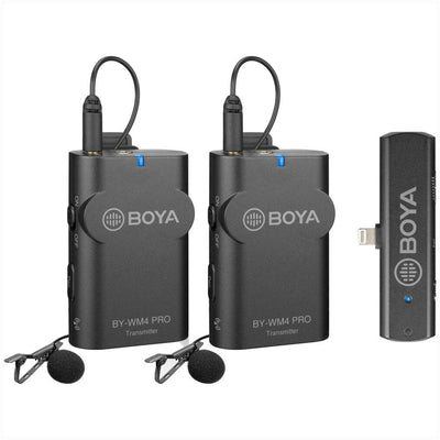 The Boya BY-WM4 Pro-K4 Wireless Microphone System for iOS is specially designed for videographers on a limited budget or any video hobbyists.
