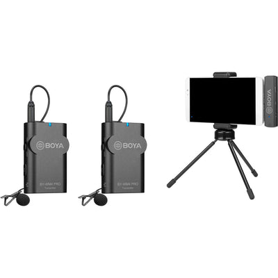The Boya BY-WM4 Pro-K6 Wireless Microphone System for Android meet the various demands for live streaming, vlogging, podcast, interviews and more.