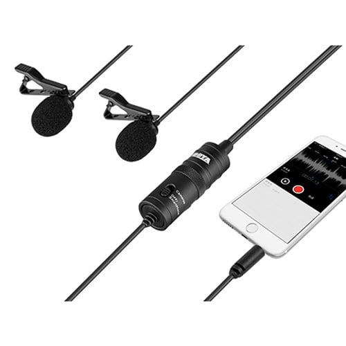Boya Dual Lavalier Universal Microphone | Boya BY-M1DM – Outdoorphoto