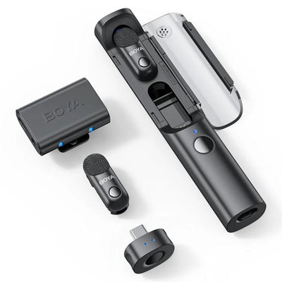 BOYA Magic: Multi-mic system with AI noise cancellation.