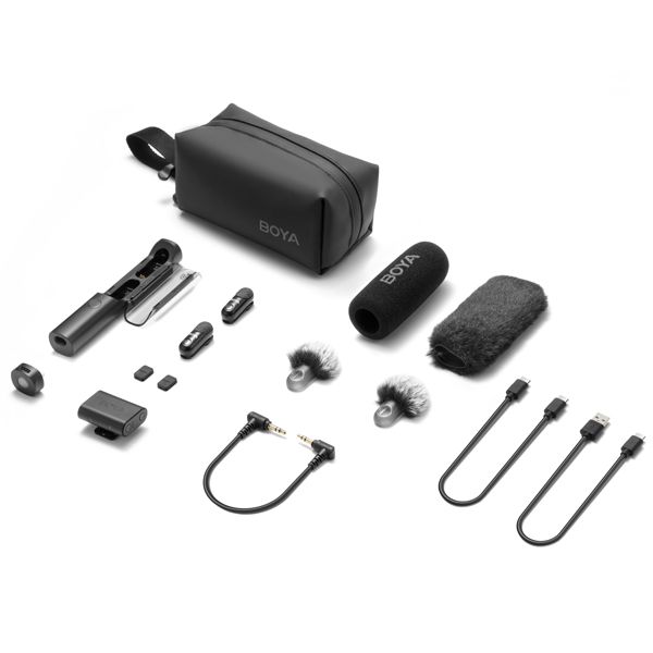 BOYA Magic: Multi-mic system with AI noise cancellation.