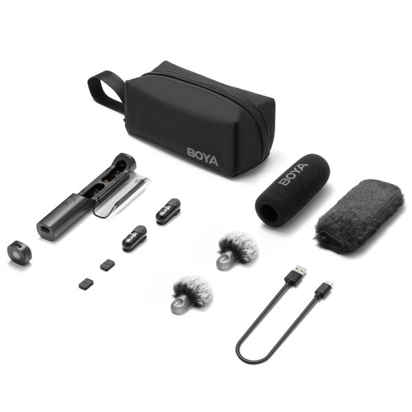 Boya Magic wireless mic with AI noise cancellation and USB-C