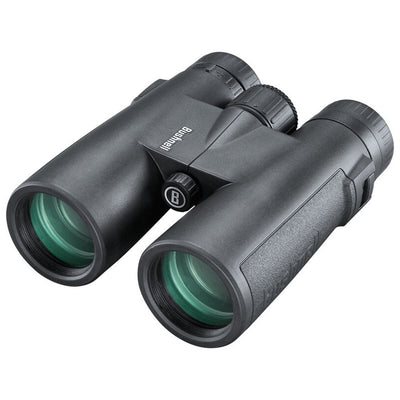Bushnell 10x42 black binoculars with multi-coated lenses, and centre focus wheel.