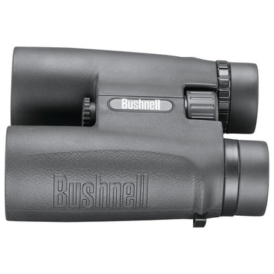 Bushnell 10x42 black binoculars with multi-coated lenses, and centre focus wheel.