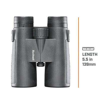 Bushnell 10x42 black binoculars with multi-coated lenses, and centre focus wheel.