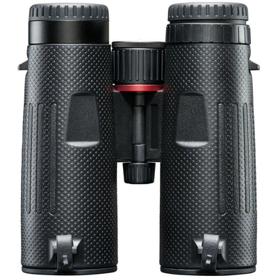 This pair of Bushnell 10x42 Nitro Binoculars offers enhanced colour accuracy and clarity even in low light. Water- and fog proof with non-slip texture.
