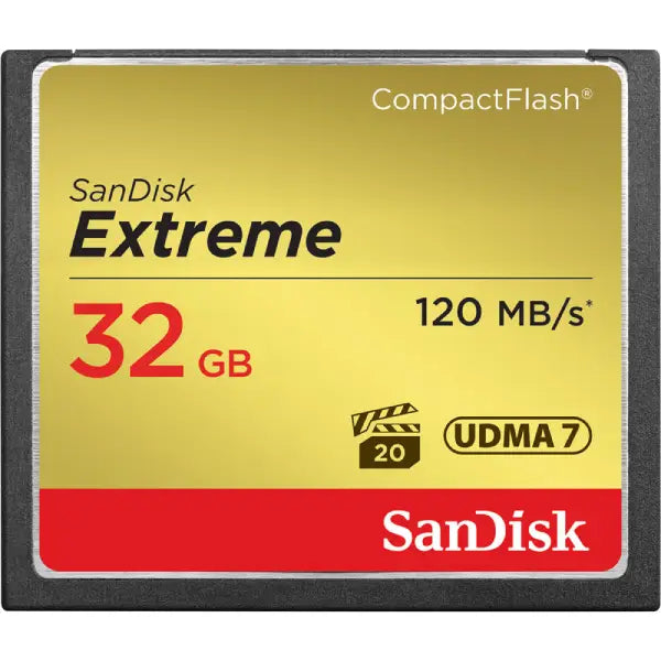 SanDisk Extreme 32GB 800x CompactFlash Memory Card