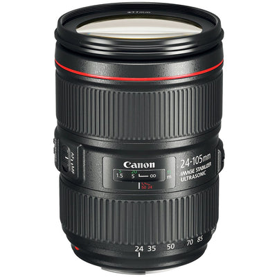 High quality L-series Canon 24-105mm f4L IS USM II zoom lens