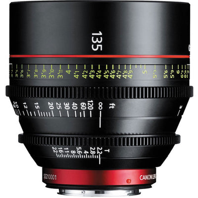 Canon CN-E 135mm T2.2 L F Cine Lens (EF Mount) – telephoto cine prime with fast aperture and cinematic image quality.