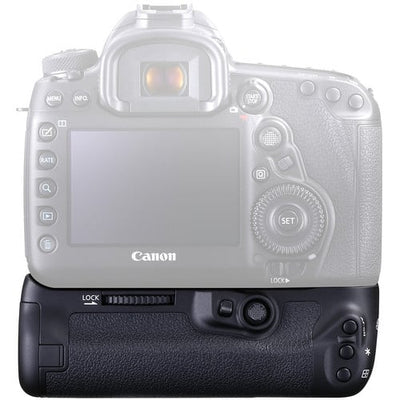 Enjoy longer shooting times and improved control in portrait orientation with the Canon BG-E20 Battery Grip for your EOS 5D Mark IV DSLR.