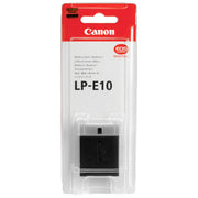 Canon LP-E10 lithium-ion replacement battery for select Canon EOS Rebel cameras.