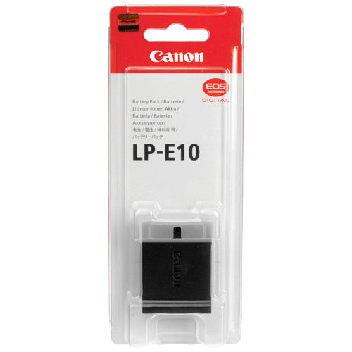 Canon LP-E10 lithium-ion replacement battery for select Canon EOS Rebel cameras.