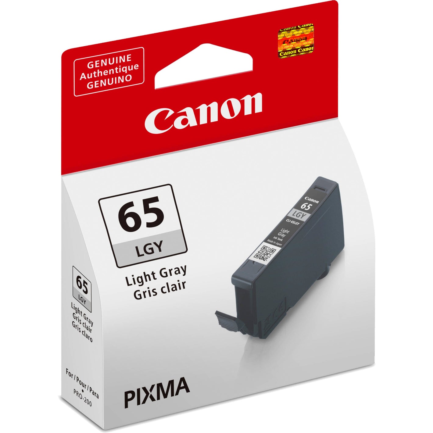 The Canon CLI-65 Light Grey Ink Tank is a specially formulated ink tank for the PIXMA PRO-200 Wireless Professional Inkjet Photo Printer.