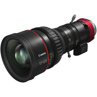 Canon CN7X17 PL 17-120mm lens for broadcast, cinema, and virtual production