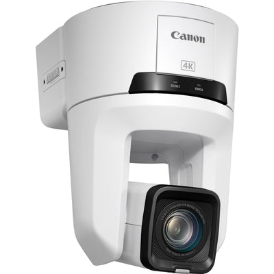 Canon CR-N500 4K PTZ Camera: 1" sensor, 15x zoom, Dual Pixel AF, UHD 4K30 video, ND filters, multi-output, smooth pan/tilt, supports NDI and RTMP streaming.