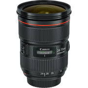 Professional L-series Canon 24-70mm f2.8L USM II DSLR lens isolated