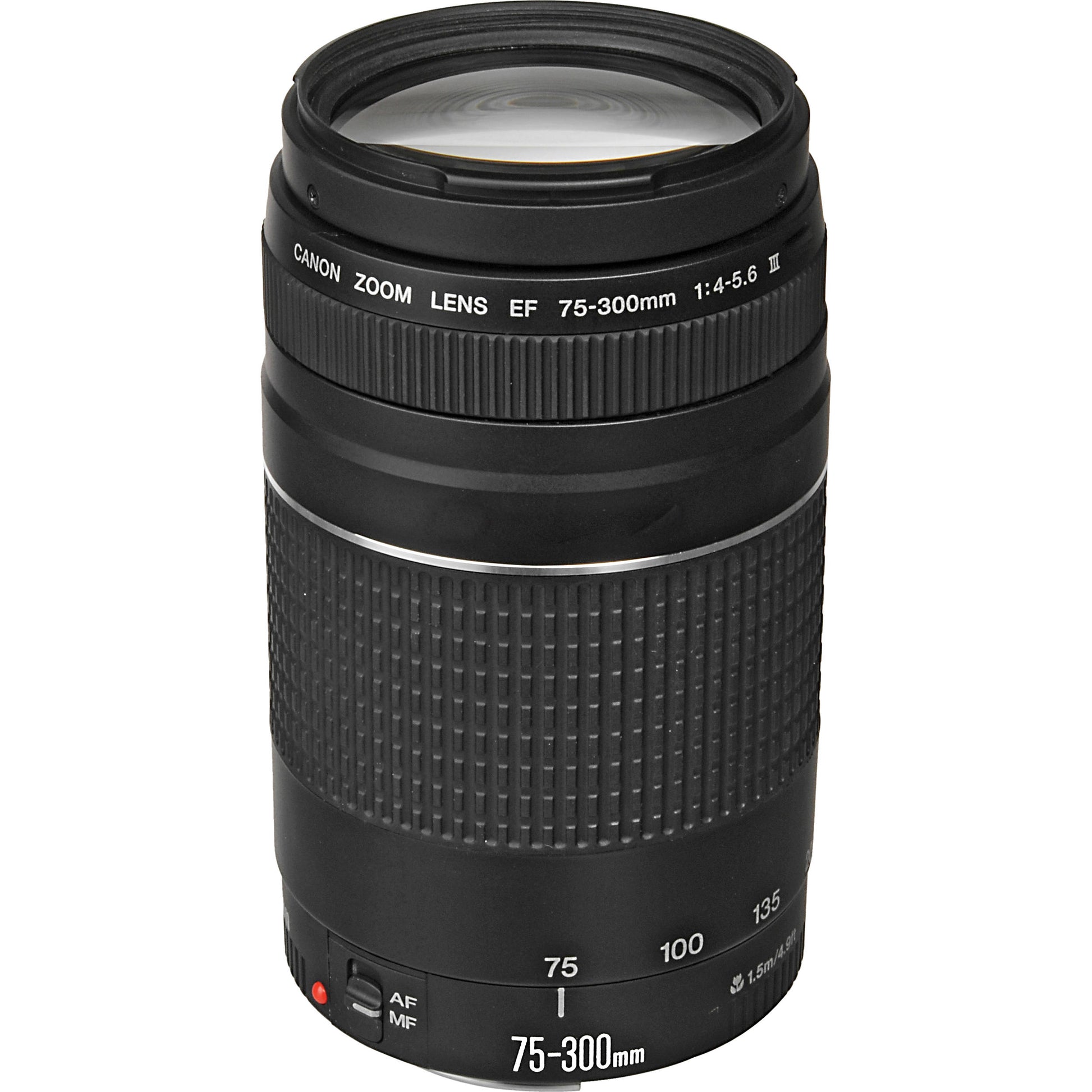 Canon EF 75-300mm f/4-5.6 III telephoto zoom lens with 4x zoom and lightweight design