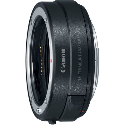 Canon drop-in filter mount adapter on a white background