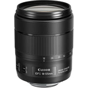 Canon EFS 18-135mm camera lens on a white background