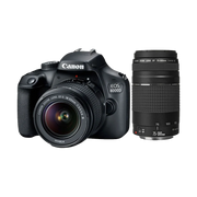 Canon EOS 4000D with EF-S 18-55mm III + EF 75-300mm III Starter Kit