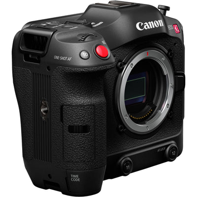 Canon EOS C70 RF mount cinema camera with 4K Super 35mm sensor