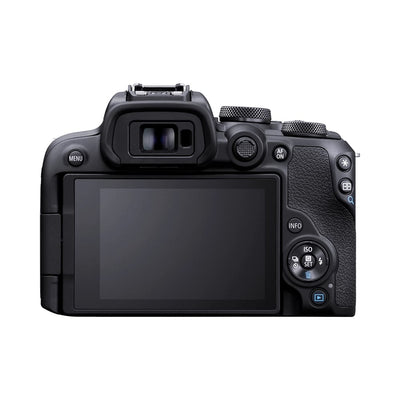 Take the Canon EOS R10 along on your trip. Captures quality 24.2 MP images and 4K video. Its versatility will speak for itself. Compatible with RF lenses.