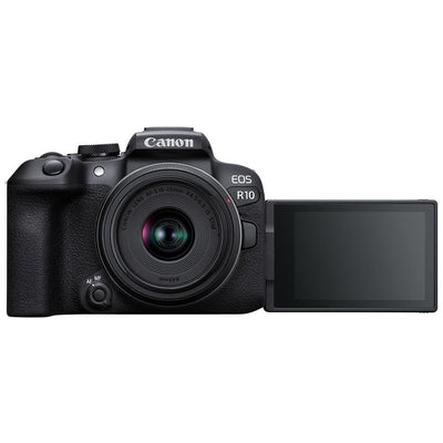 The perfect holiday, vlogging or family camera kit. Start your mirrorless journey with the Canon EOS R10 and RF-S 18-45mm Lens. Offering 24.2 MP and 4K video.