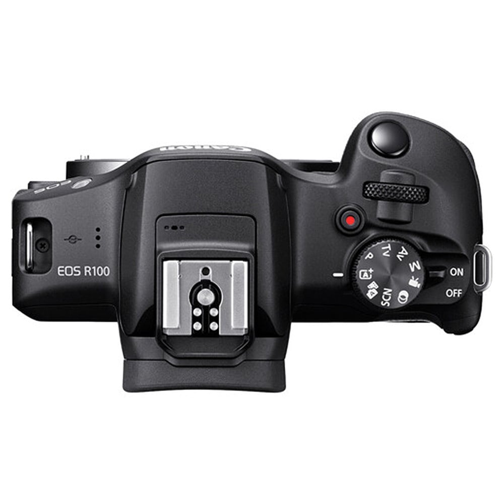 Canon EOS R100 Mirrorless Camera + RF-S 18-45mm Lens