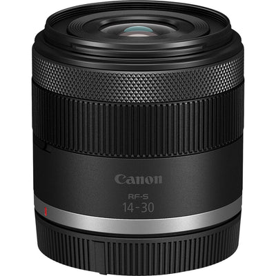 Canon EOS R50 V Content Creator Kit: 24.2MP APS-C sensor, DIGIC X processor, UHD 4K60p cropped video, 6K oversampling, Dual Pixel CMOS AF II, 3" vari-angle touchscreen, Canon Log 3, Wi-Fi, Bluetooth, vertical mount, and RF-S 14-30mm lens included.