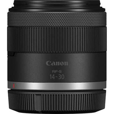 Canon EOS R50 V Content Creator Kit: 24.2MP APS-C sensor, DIGIC X processor, UHD 4K60p cropped video, 6K oversampling, Dual Pixel CMOS AF II, 3" vari-angle touchscreen, Canon Log 3, Wi-Fi, Bluetooth, vertical mount, and RF-S 14-30mm lens included.