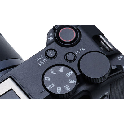 Canon EOS R50 V Mirrorless Camera: 24.2MP APS-C sensor, DIGIC X processor, Dual Pixel CMOS AF II, 4K 60p video, 6K oversampling, Full HD 120p slow motion, Canon Log 3, Wi-Fi, and interchangeable RF lenses.